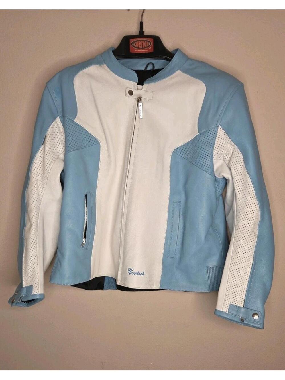 Cortech LNX Tourmaster Women's Leather Motorcycle Jacket Size M 18 Excellent...